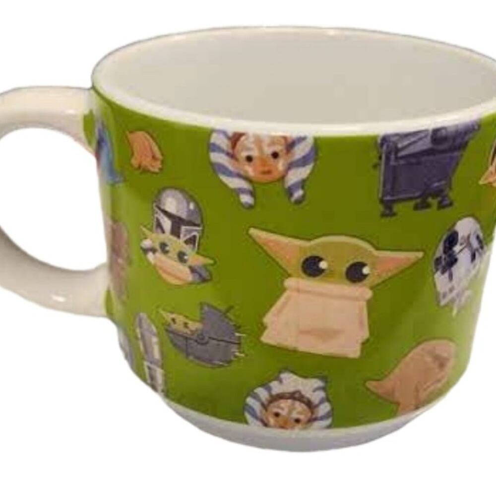 Starwars coffee mug featuring baby Yoda